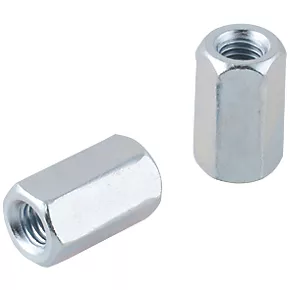 Easyfix Carbon Steel Threaded Rod Connecting Nuts M10 10 Pack 1 Easyfix Carbon Steel Threaded Rod Connecting Nuts M10 10 Pack
