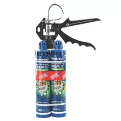 Rawlplug R-KEM-II-300-P2G6N Resin & Heavy Duty Gun 2 x 300ml